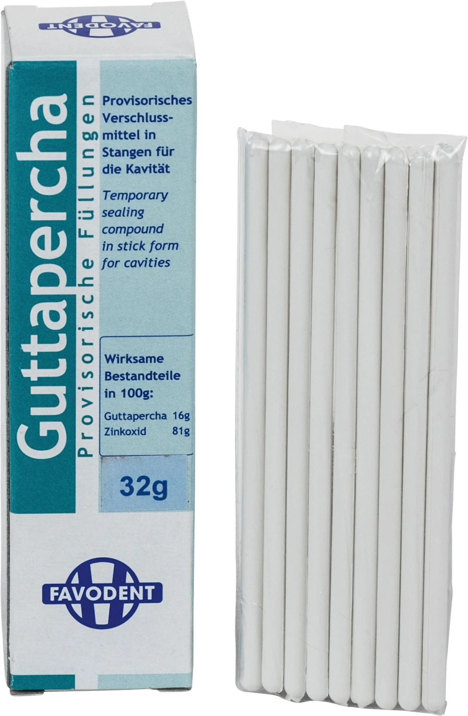 Guttapercha in Stangen Packung 32 g weiß