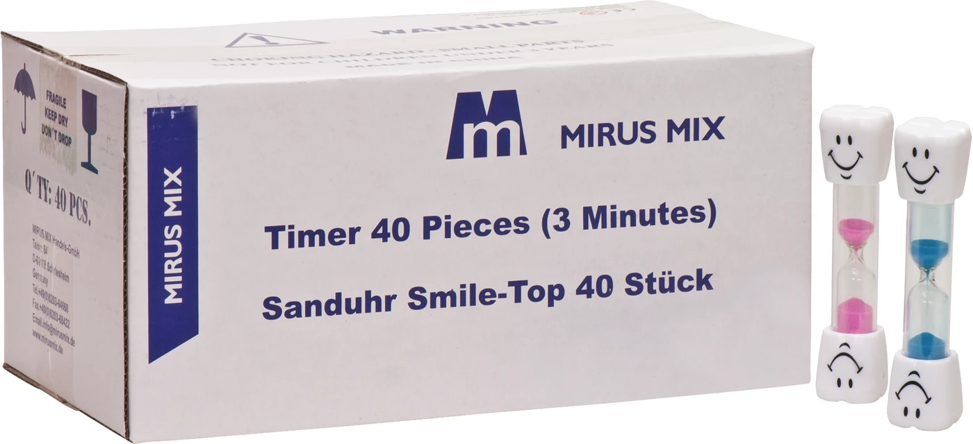 Sanduhren Packung 40 Stück Smile-Top Sanduhren Packung 40 Stück Smile-Top