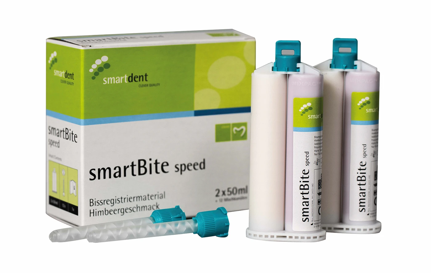 smartBite speed mit Himbeeraroma Packung 2 x 50 ml Doppelkartusche Himbeere