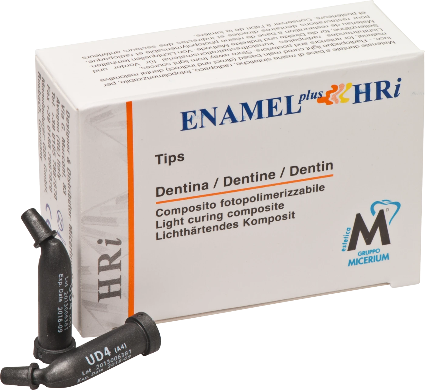 ENAMEL plus HRi® Packung 14 x 0,3 g Minifill dentin UD4-A4