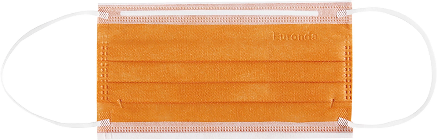 Monoart® Mundschutz Pro 4 Perfect Fit Box 50 Stück mit Gummizug, orange