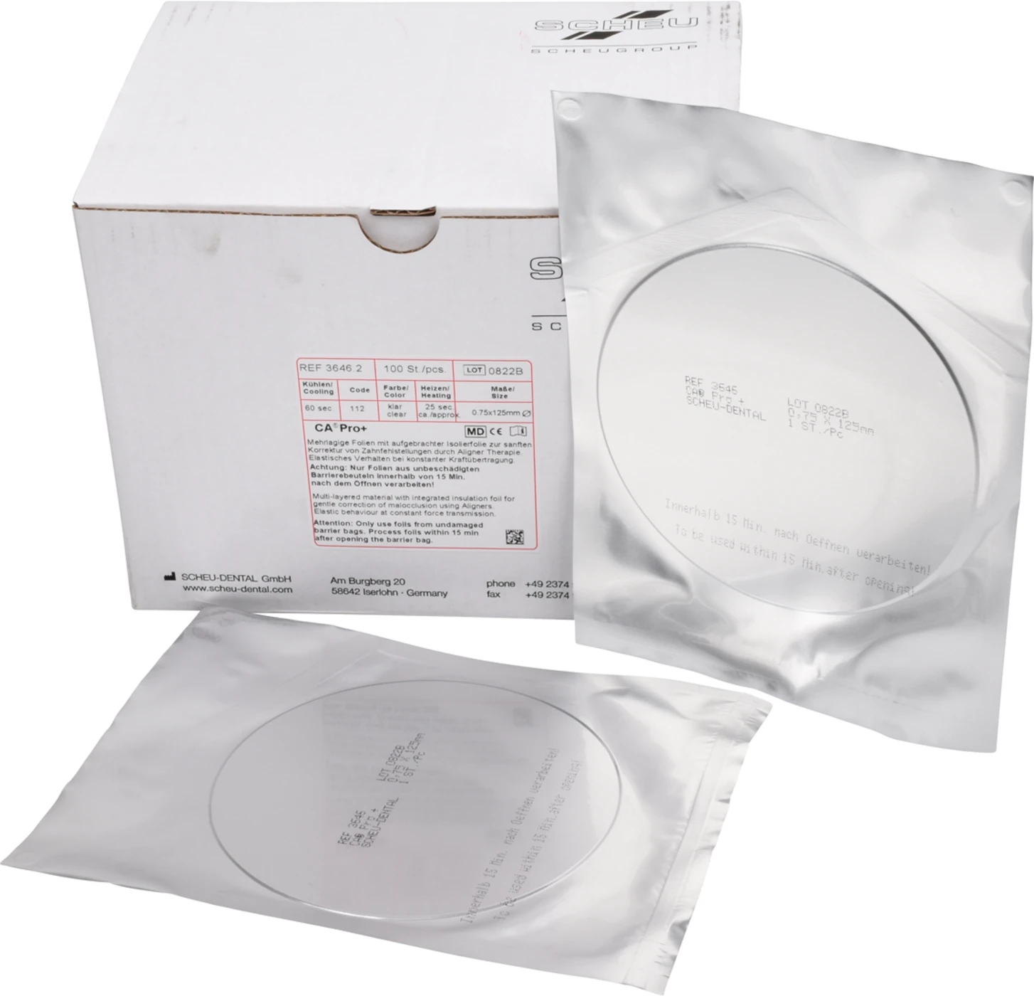 CA® Pro+ Packung 100 Stück 0,75 x 125 mm