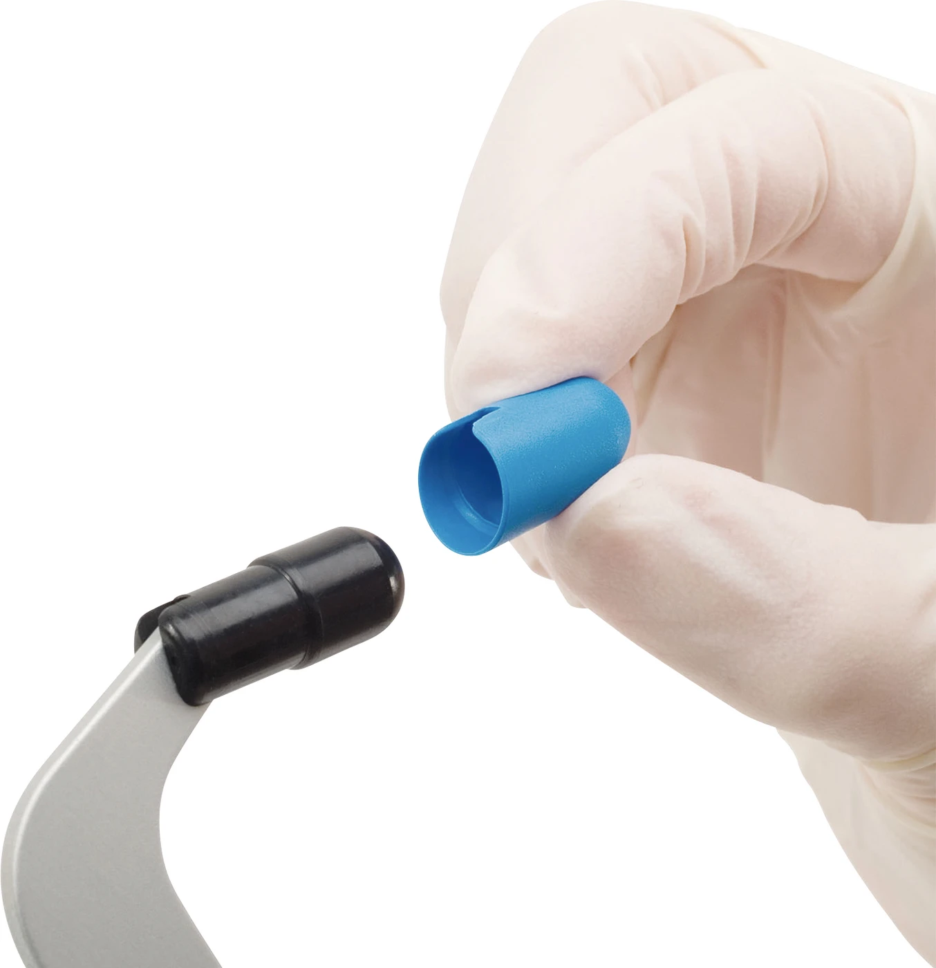 Transferbogen Axioquick® Packung 200 Hygiene-Schutzkappen blau