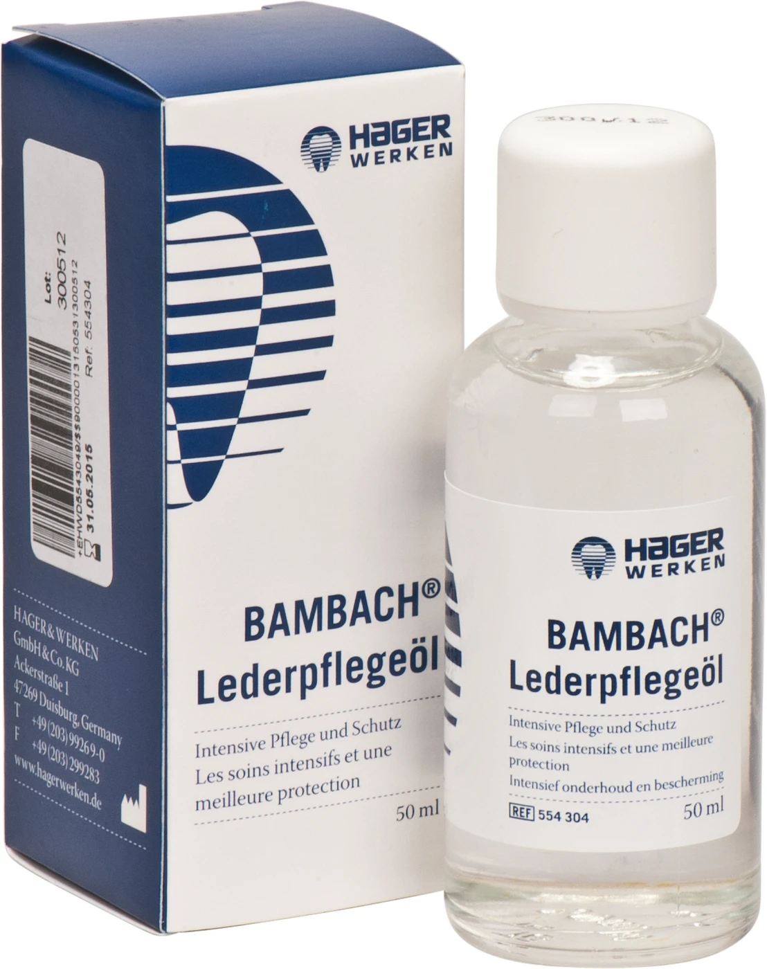 BAMBACH® Lederpflegeöl Flasche 50 ml