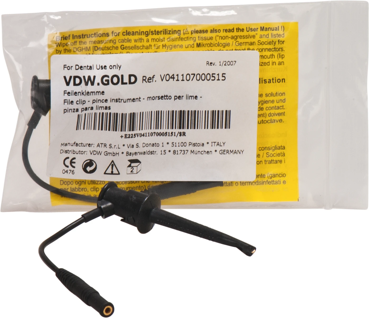 VDW.GOLD® RECIPROC® Feilenklemmen Packung 2 Stück