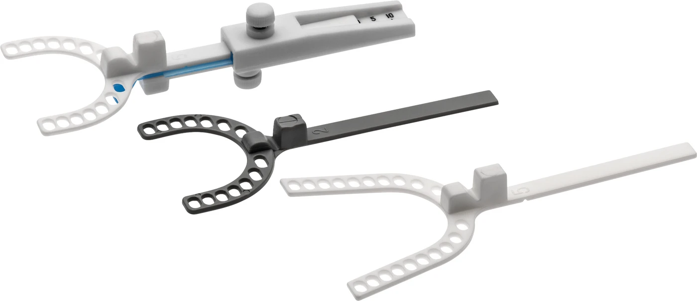 GEORGE GAUGE™ Bissregistrierung Set 3 Stück ( 2 x 5 mm, 1 x 2mm)