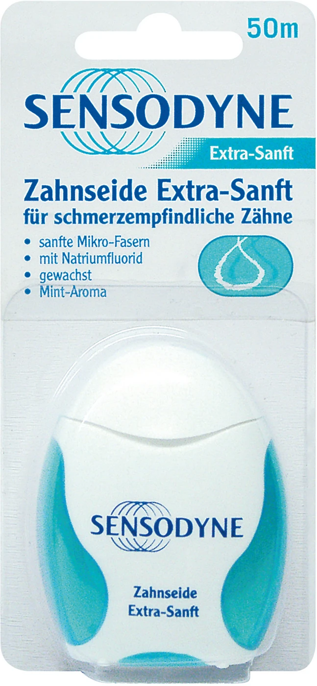 SENSODYNE Zahnseide Spenderbox 50 m, mint, extra sanft