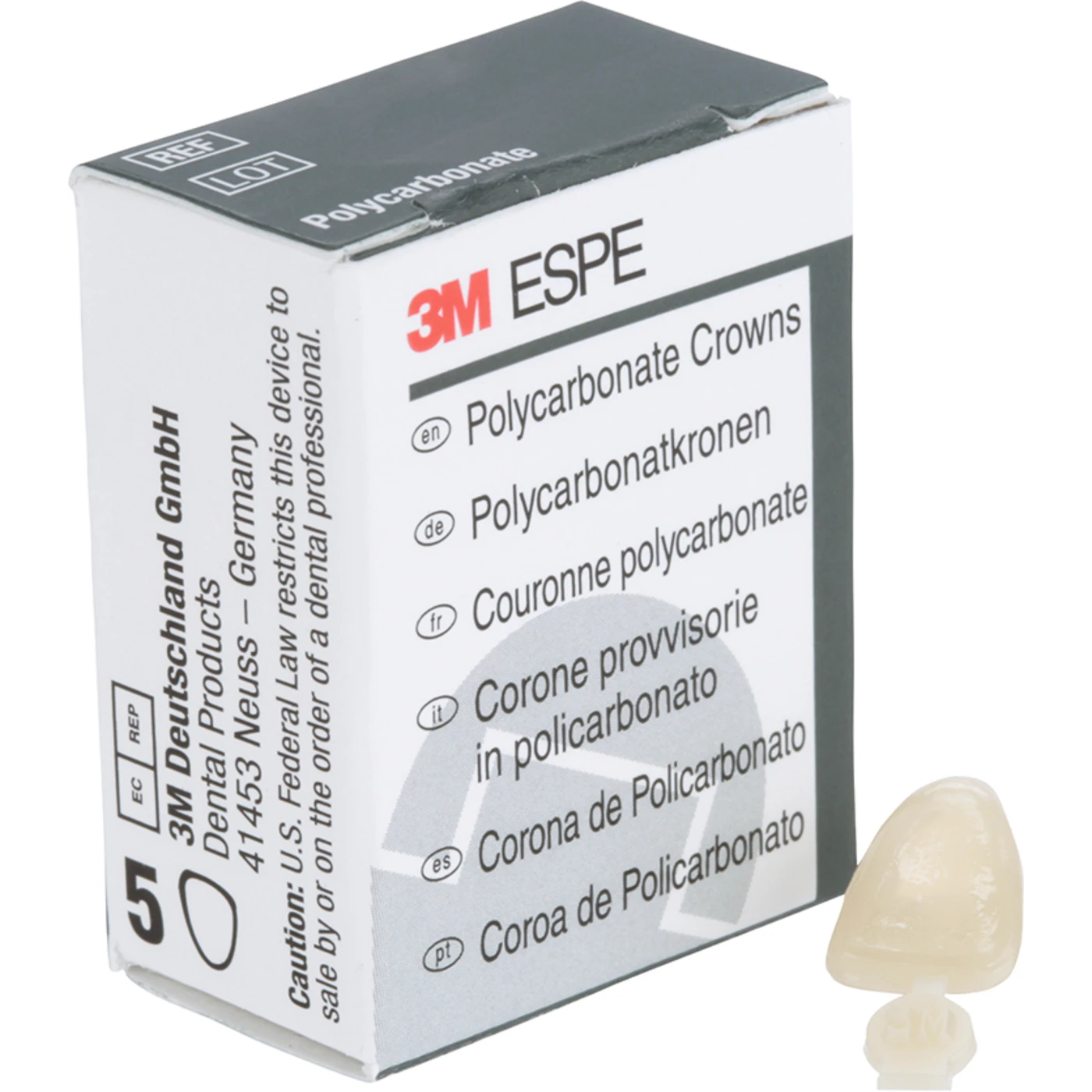 Polycarbonat-Kronen Packung 5 Stück Nr. 17