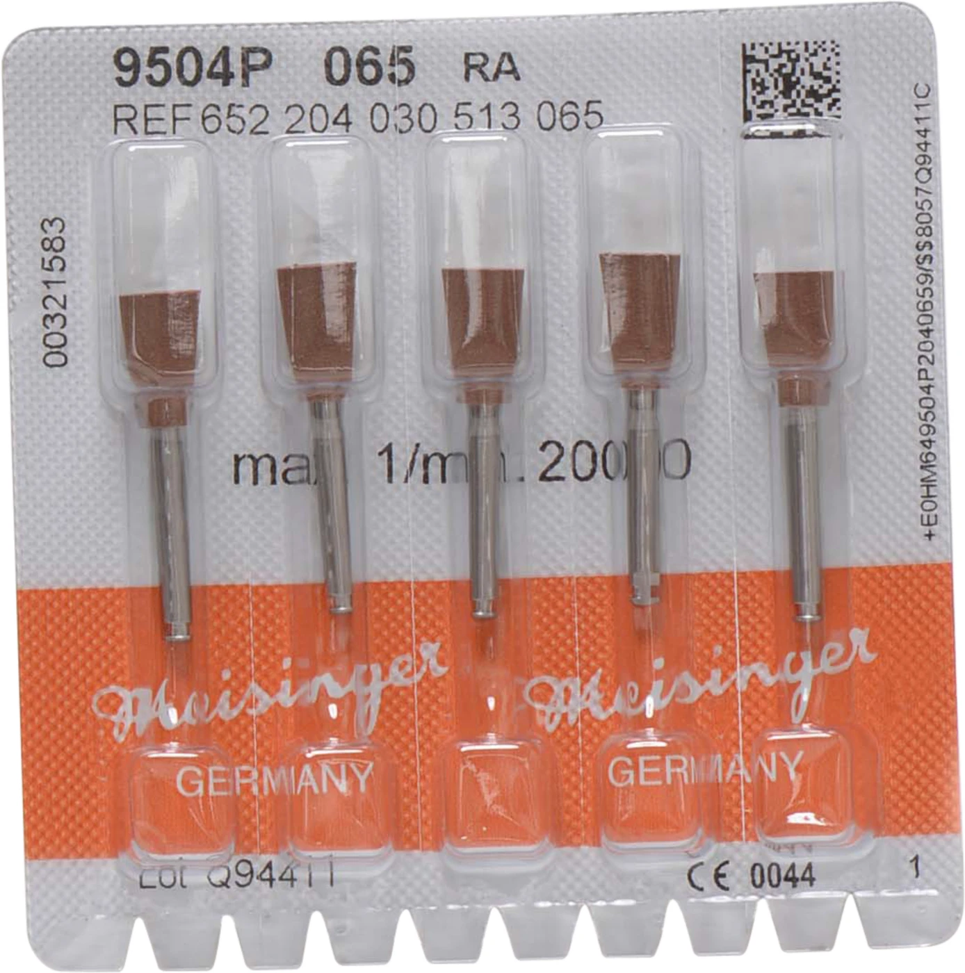 Universalpolierer 9504 Packung 5 Stück braun mittel, RA, Figur 030, 9,5 mm, ISO 065