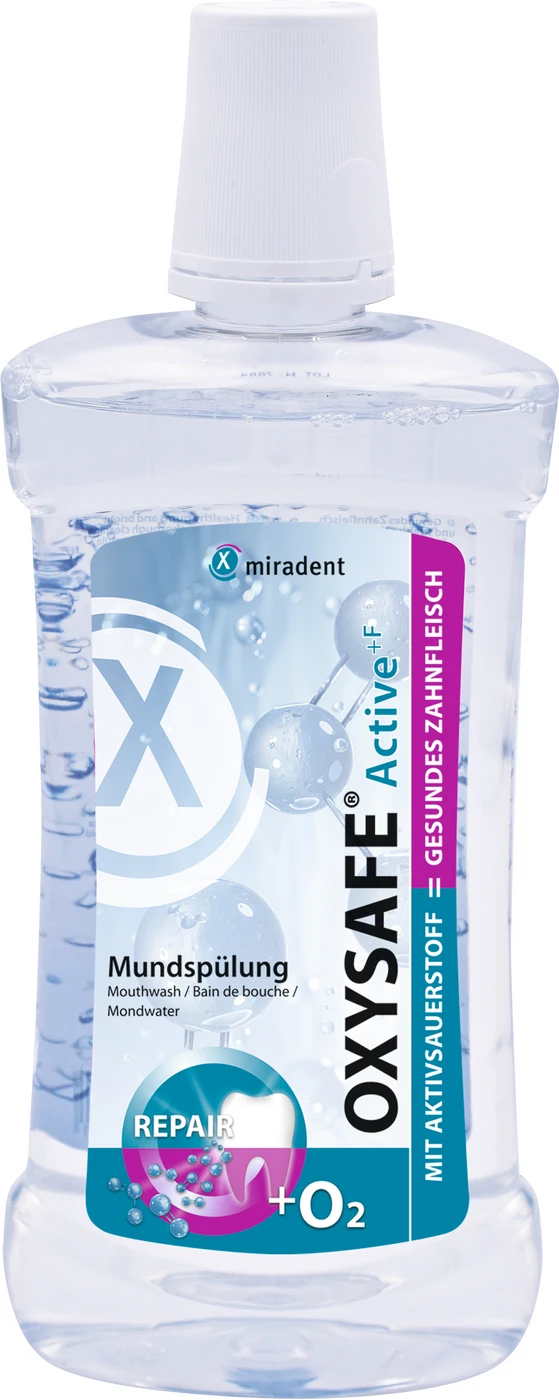 OXYSAFE® Active +F Flasche 500 ml Mundspülung