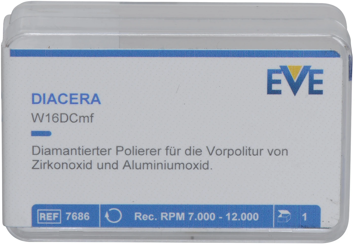 EVE DIACERA® Stück grün mittel, RA, Figur Spitze, 4 x 10 mm