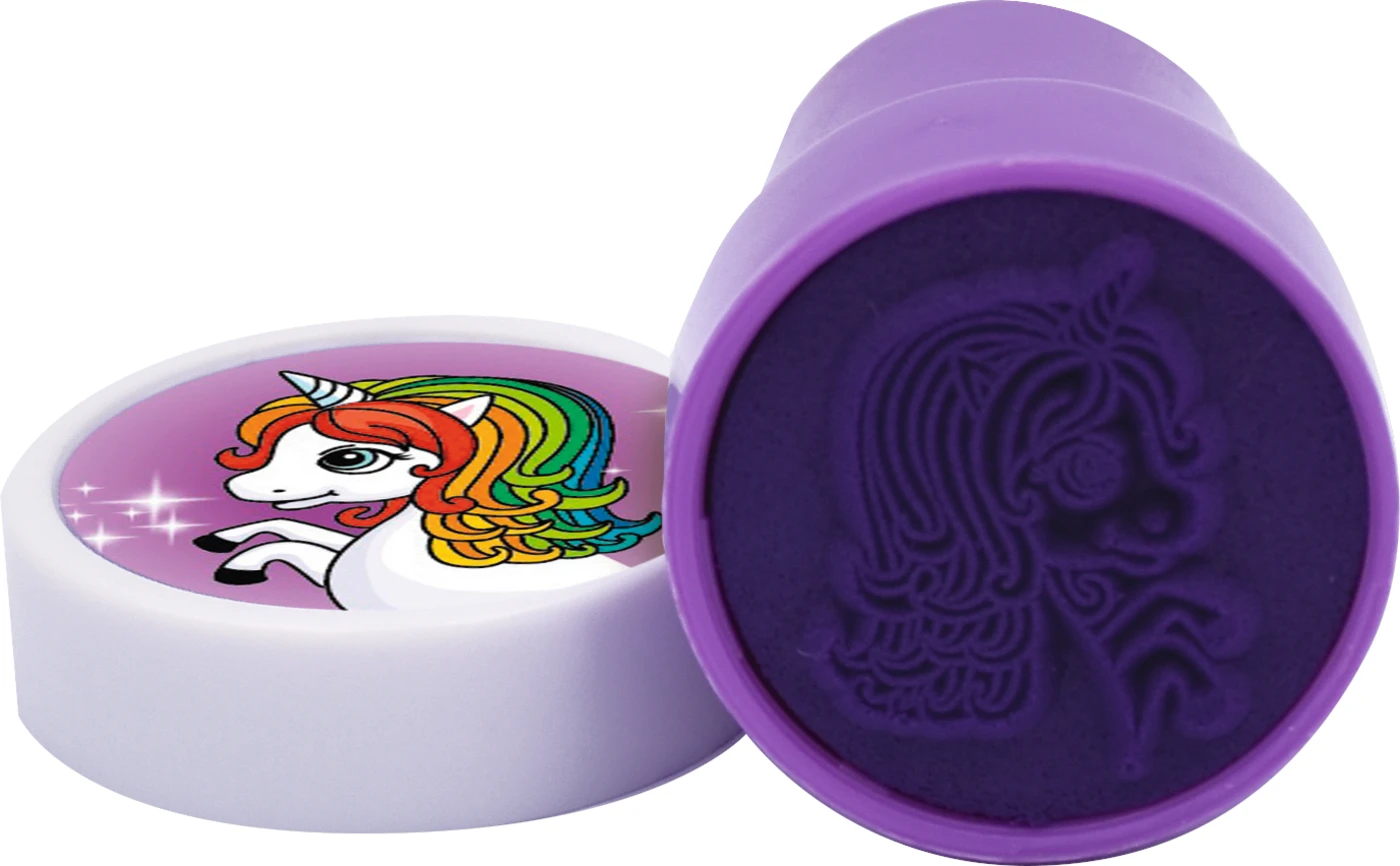 Miratoi Nr. 23 Funny Stamps Packung 5 x 12 Stück (Einhorn 1, Einhorn 2, Giraffe, Krebs, Löwe)