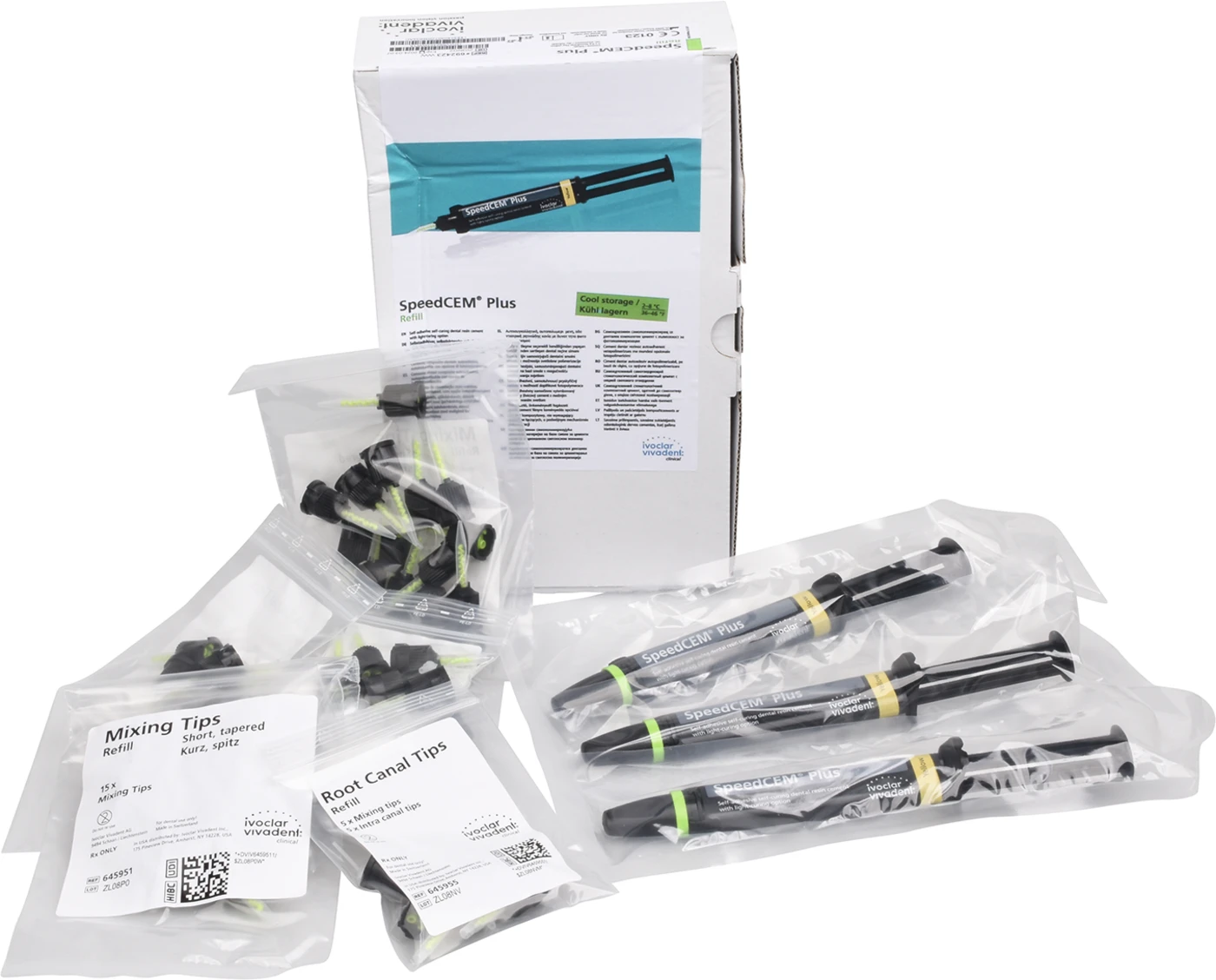 SpeedCEM® Plus Packung 3 x 9 g Spritze gelb, Zubehör