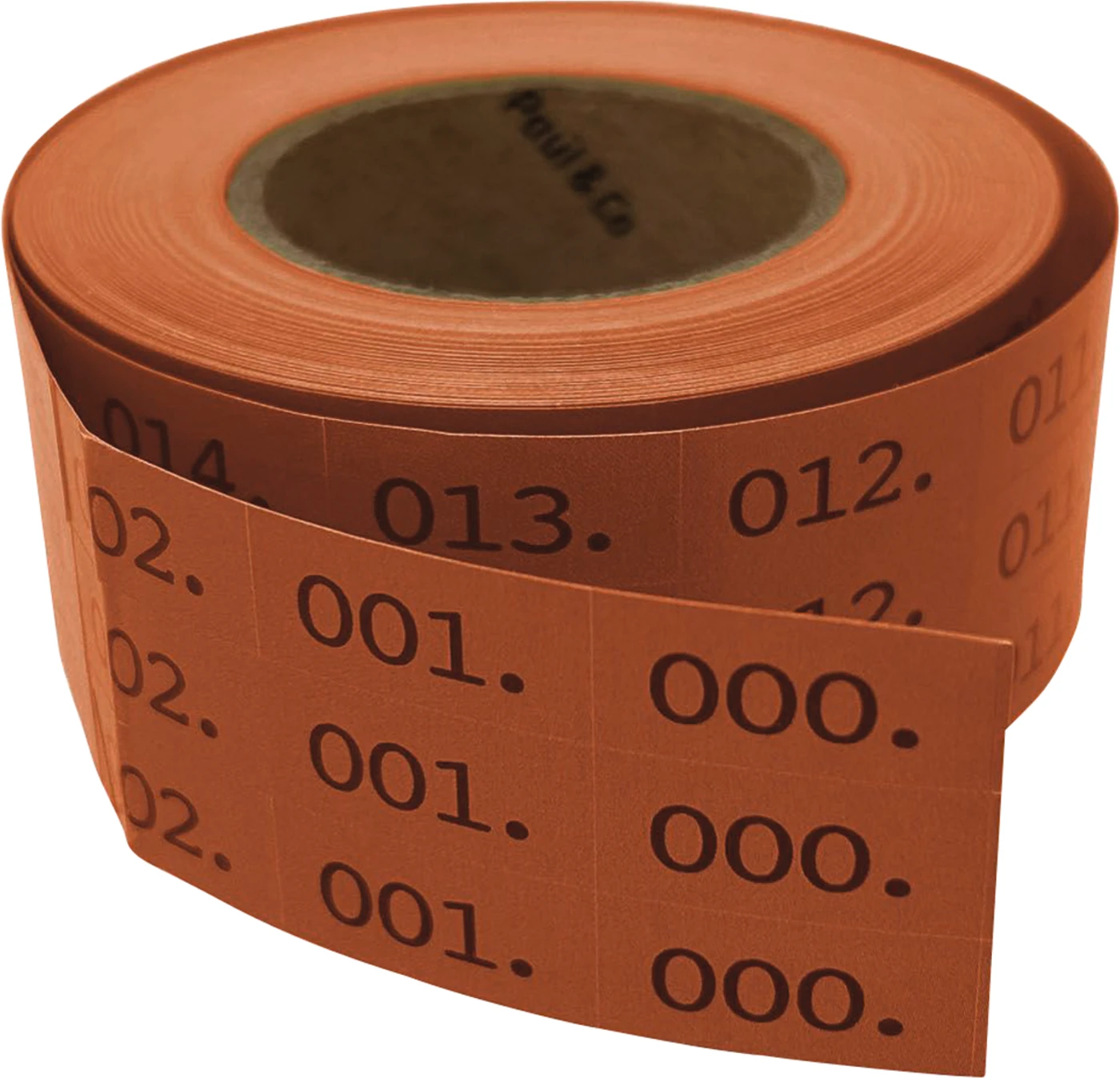 Panostar® 3-fach-Nummer Rolle Etiketten rot
