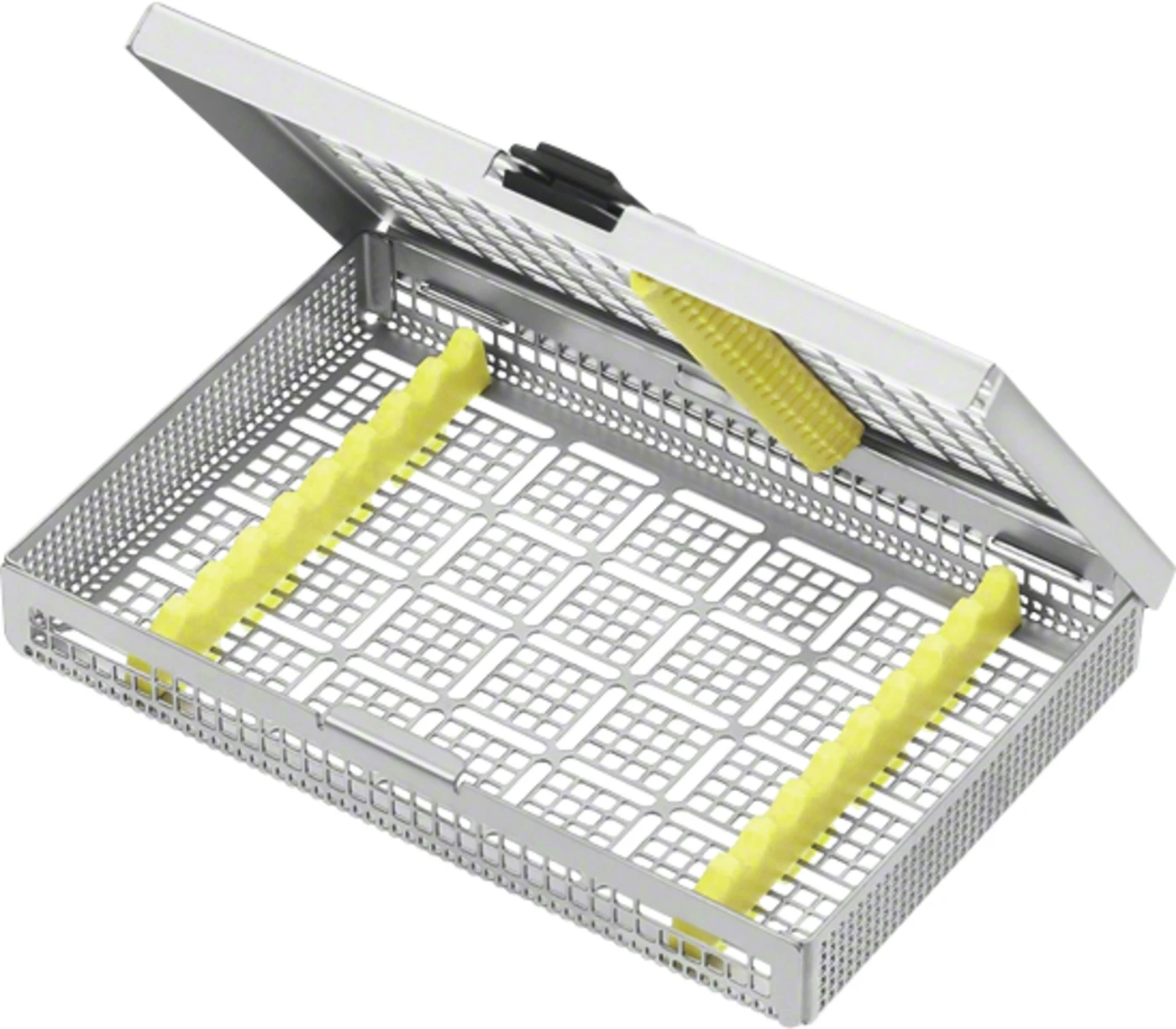 Siebtray Stück JG388R mit Instrumentenstege (JG400, JG401), 188 x 125 x 30 mm, für 9 Instrumente