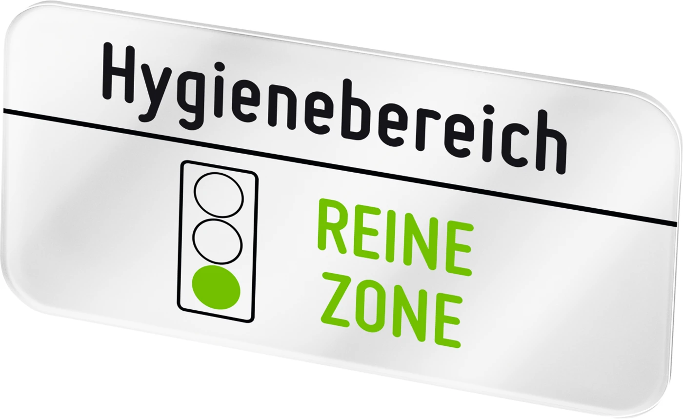 Plexiglasschild Hygienebereich "Reine Zone" Stück