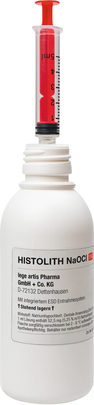 HISTOLITH NaOCl 5% Flasche 200 ml Lösung mit ESD-Entnahmesystem