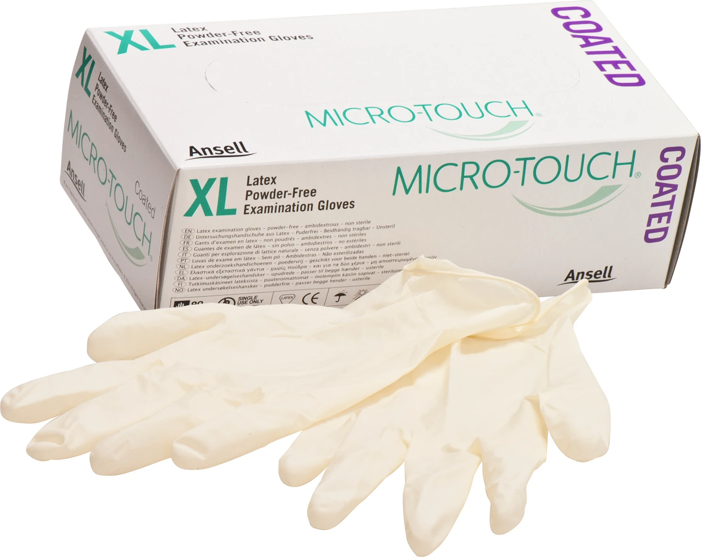 MICRO-TOUCH® Coated Packung 80 Stück puderfrei, weiß, XL