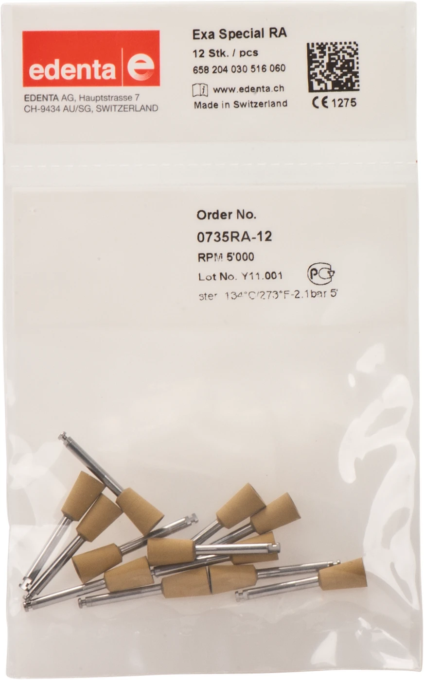 Exa Special Packung 12 Stück gelb, RA, Figur 030, 10 mm, ISO 060