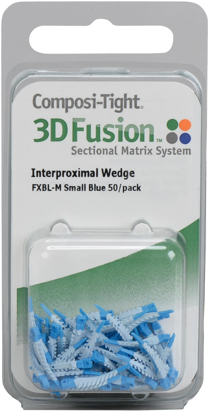 Composi-Tight® 3D Fusion™ Keile Packung 50 Stück blau, klein