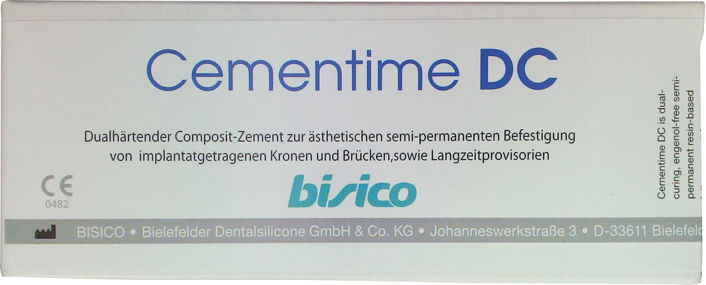 Cementime DC® Packung 5 ml Spritze, 10 Mischer braun 4:1