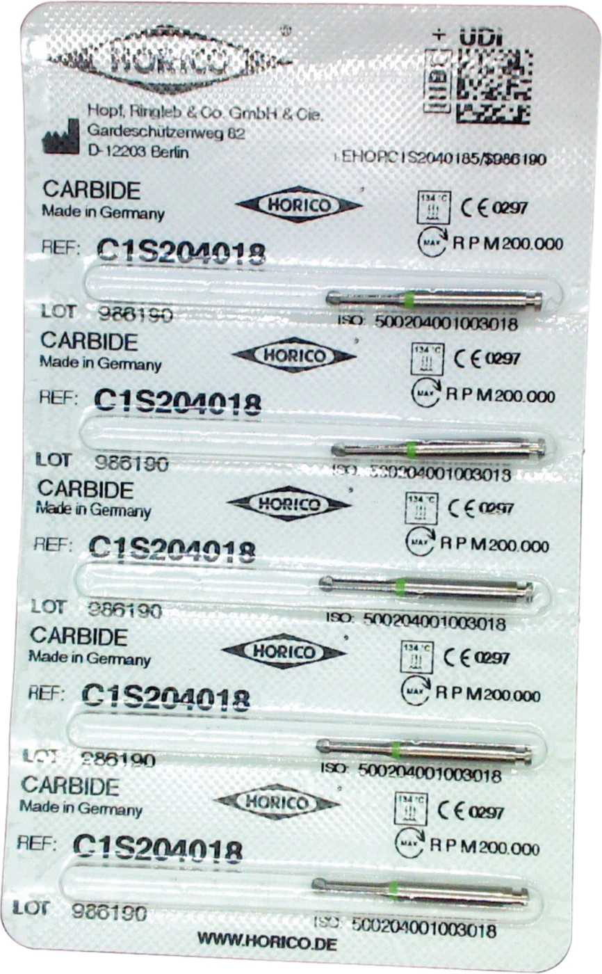 HM-Bohrer C1S Packung 5 Stück RA, Figur 001, ISO 018