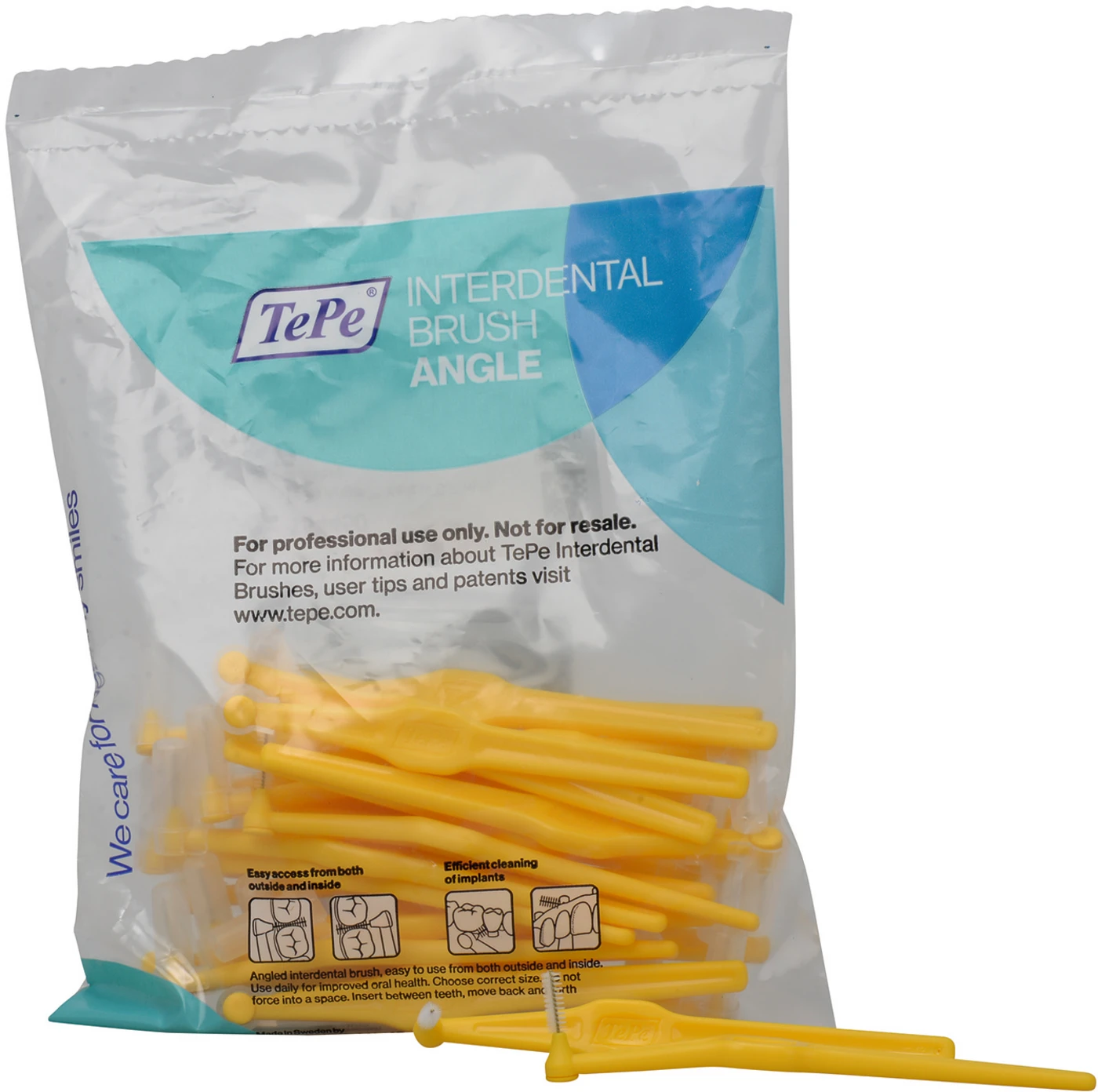 TePe® Interdentalbürsten Angle™ Packung 25 Stück gelb, Ø 0,7 mm