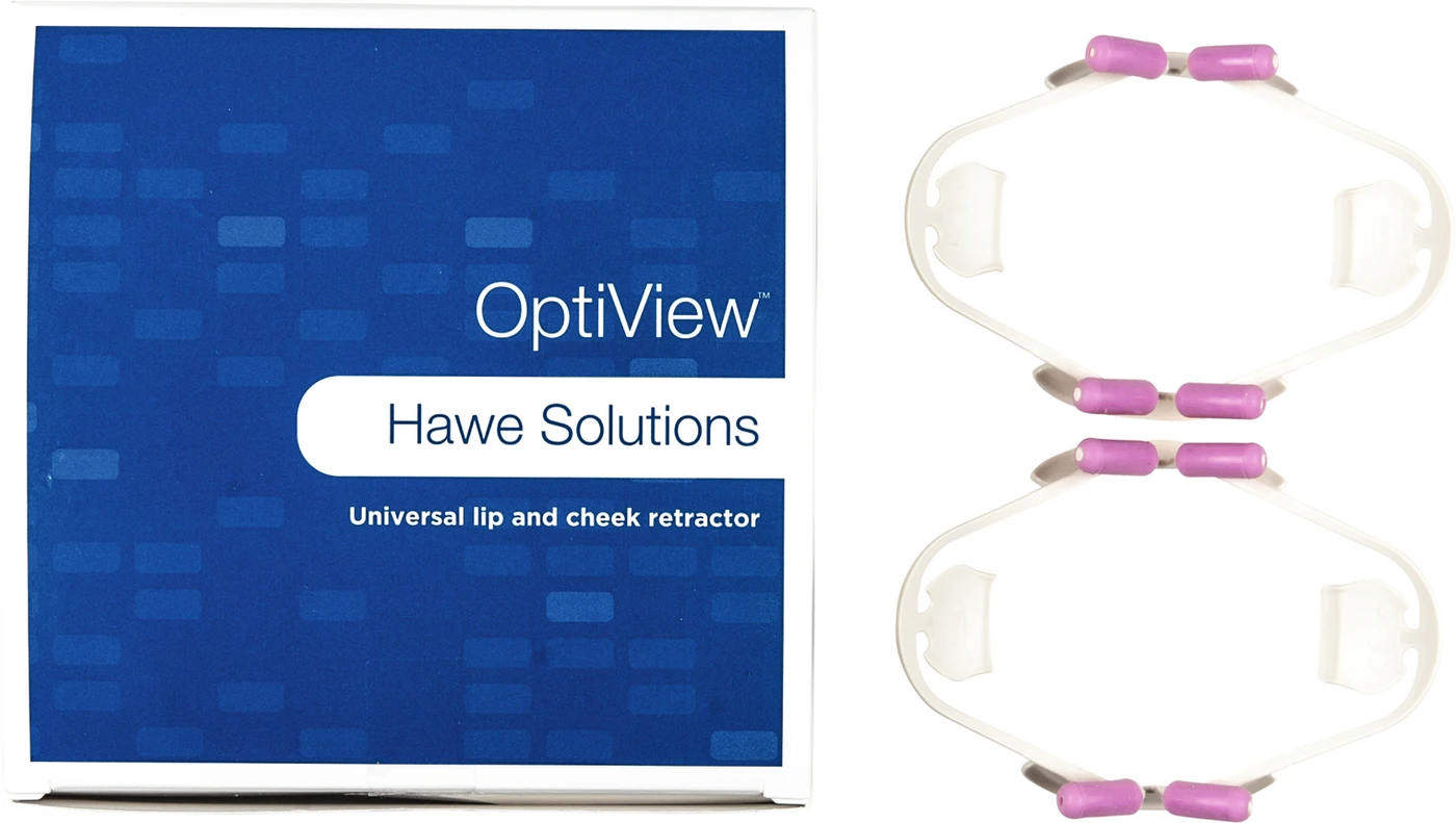 OptiView™ Packung 2 Lippen- und Wangenhalter mit montierten Lippenpolster Standard