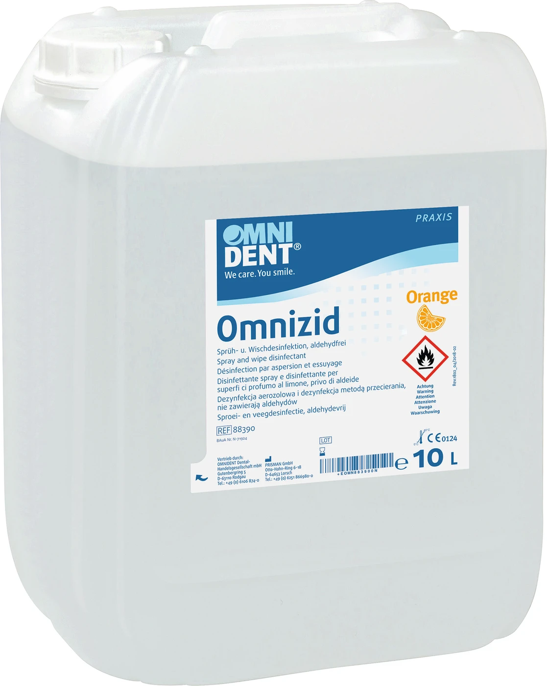 Omnizid Kanister 10 Liter Orange