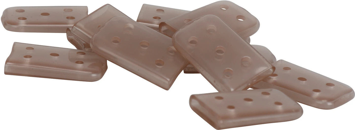 Spitzenschutz Packung 100 Stück dunkelbraun, 2 x 16 x 25 mm