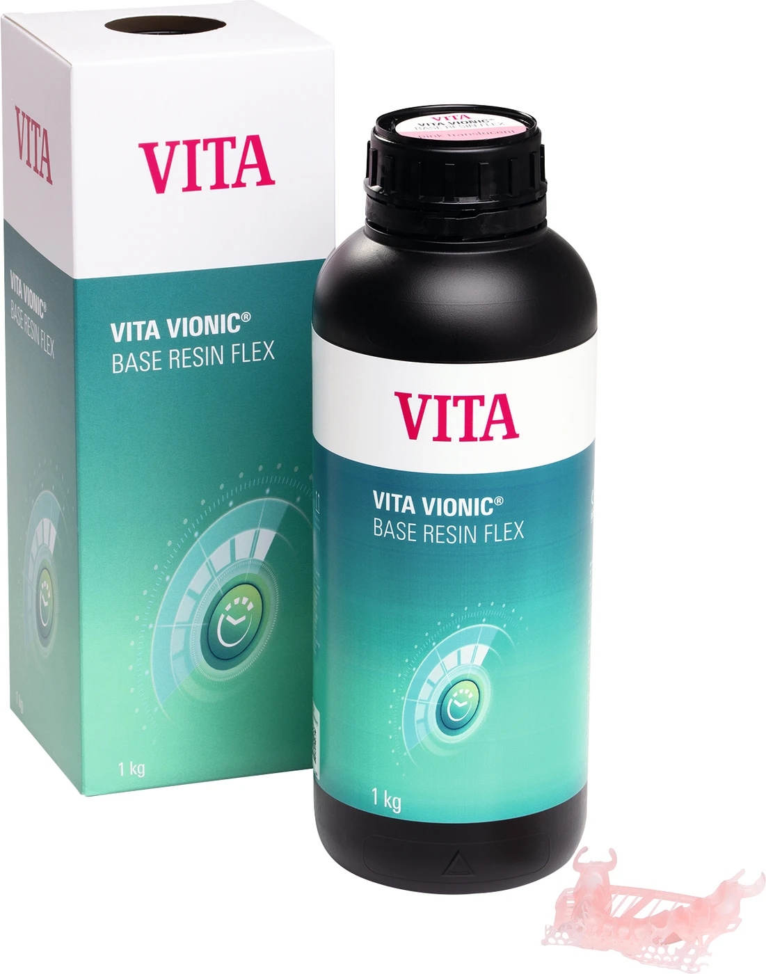 VITA VIONIC® BASE RESIN FLEX Flasche 1 kg pink translucent