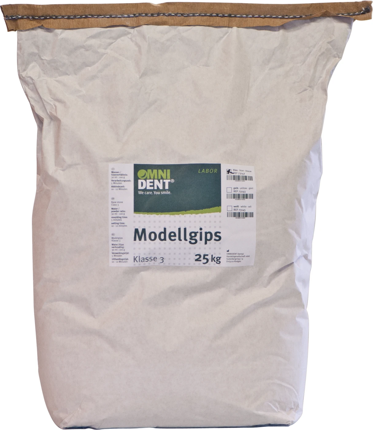 Modellgips natur Sack 25 kg Hartgips blau