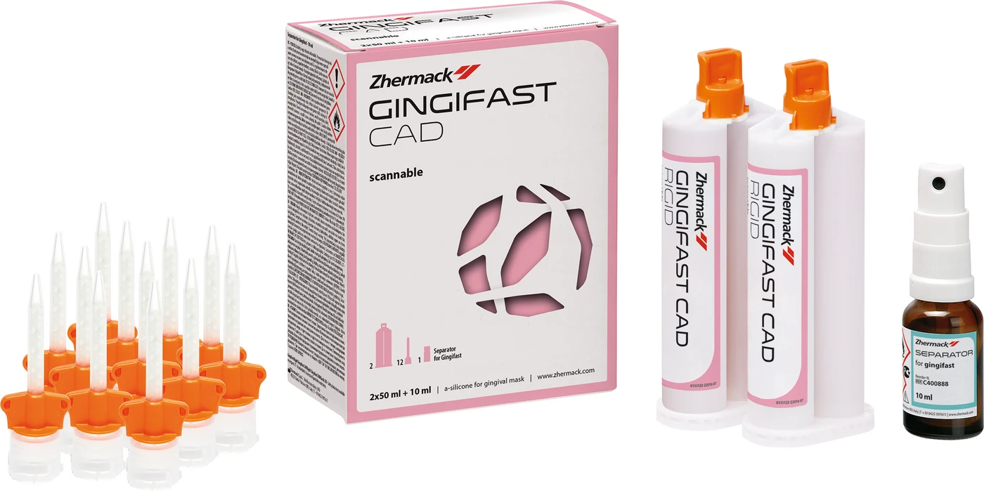 Gingifast Rigid CAD Packung 2 x 50 ml Doppelkartusche