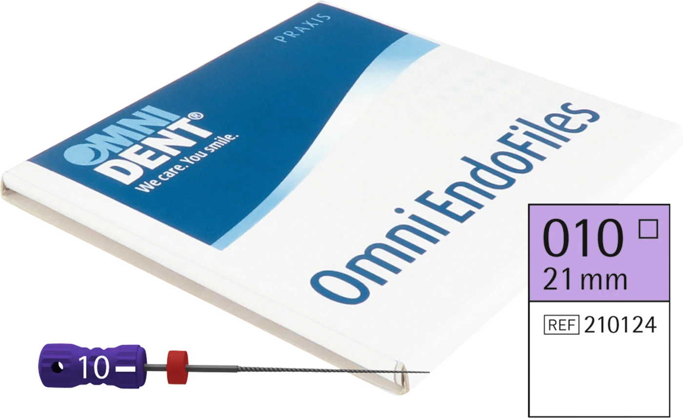 Omni K-Feilen steril Packung 6 Stück 21 mm, ISO 010