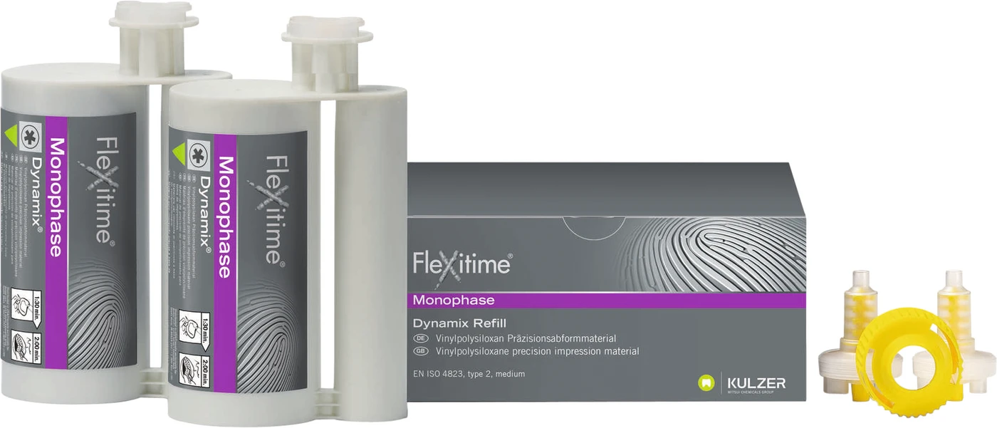 Flexitime® Dynamix Packung 2 x 380 ml Doppelkartusche Monophase, Zubehör