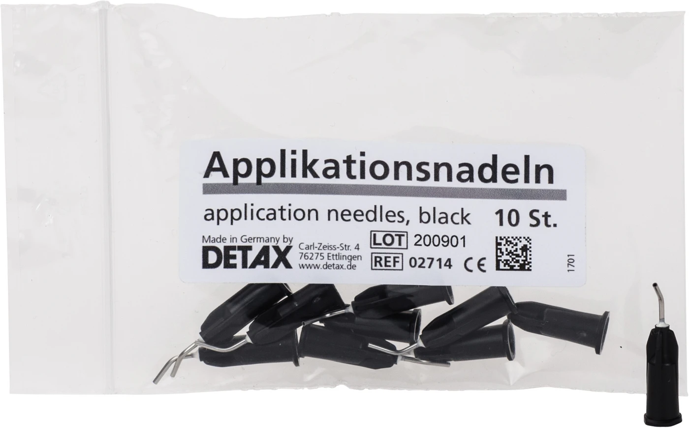 Applikationsnadeln Packung 10 Stück schwarz