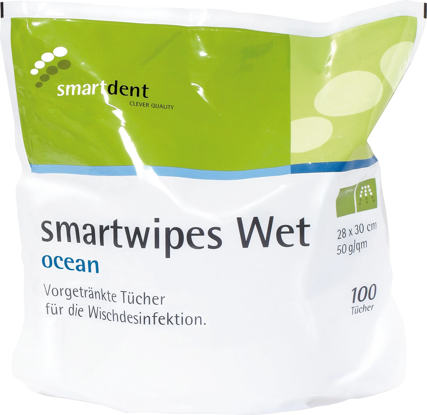 smartwipes Wet Beutel 100 Stück ocean, 28 x 30 cm