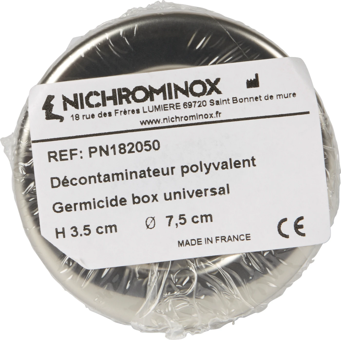 GERMICIDE BOX 1 Stück Edelstahl Ø 7,5 cm