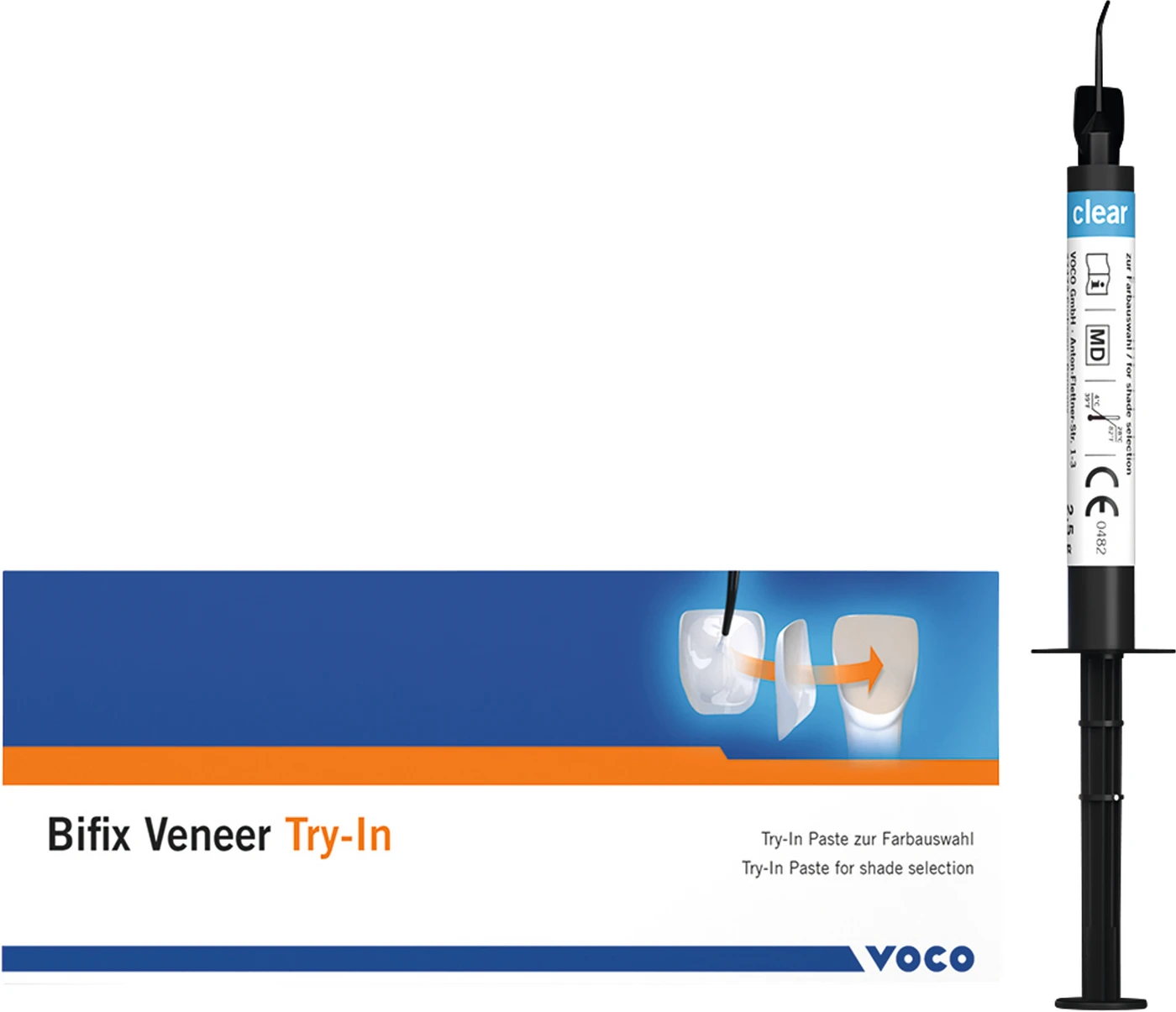 Bifix Veneer LC Spritze 2,5 g Try-in Paste clear