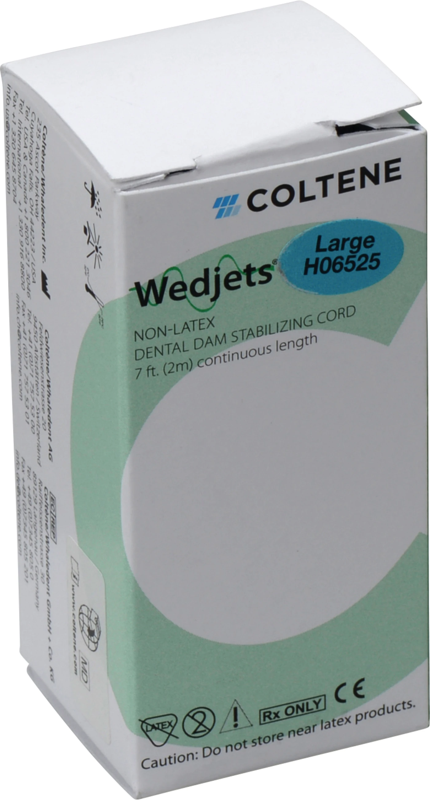 HYGENIC® Wedjets® Befestigungsschnur Rolle 2,3 m blau, latexfrei, dick