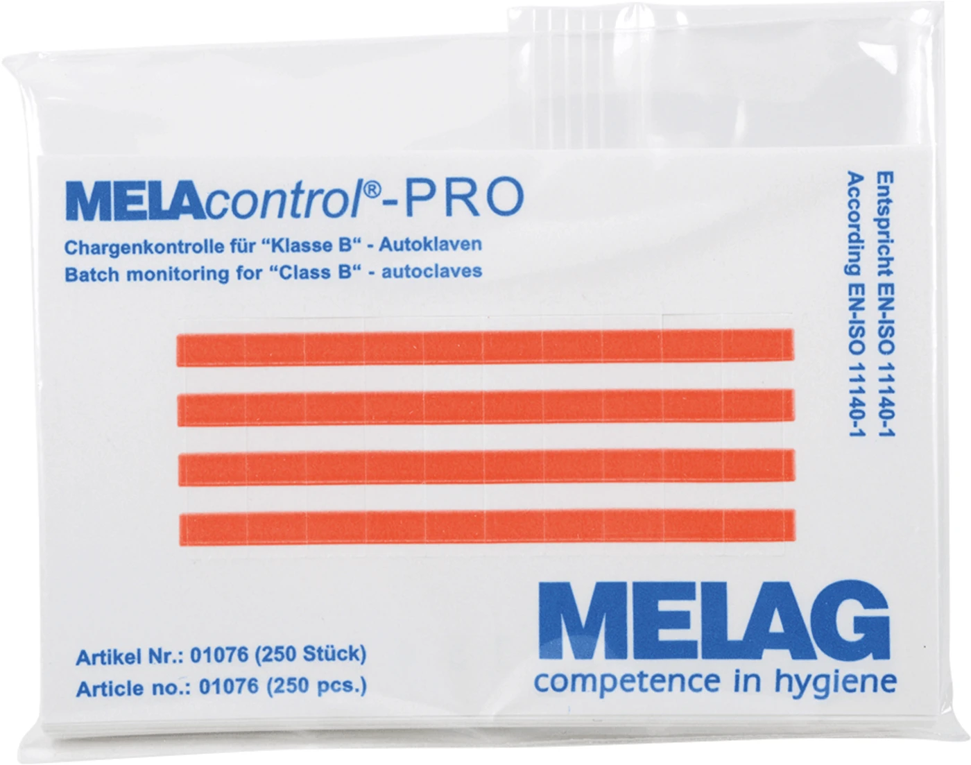 MELAcontrol® PRO Nachfüllpackung 250 Indikatorstreifen