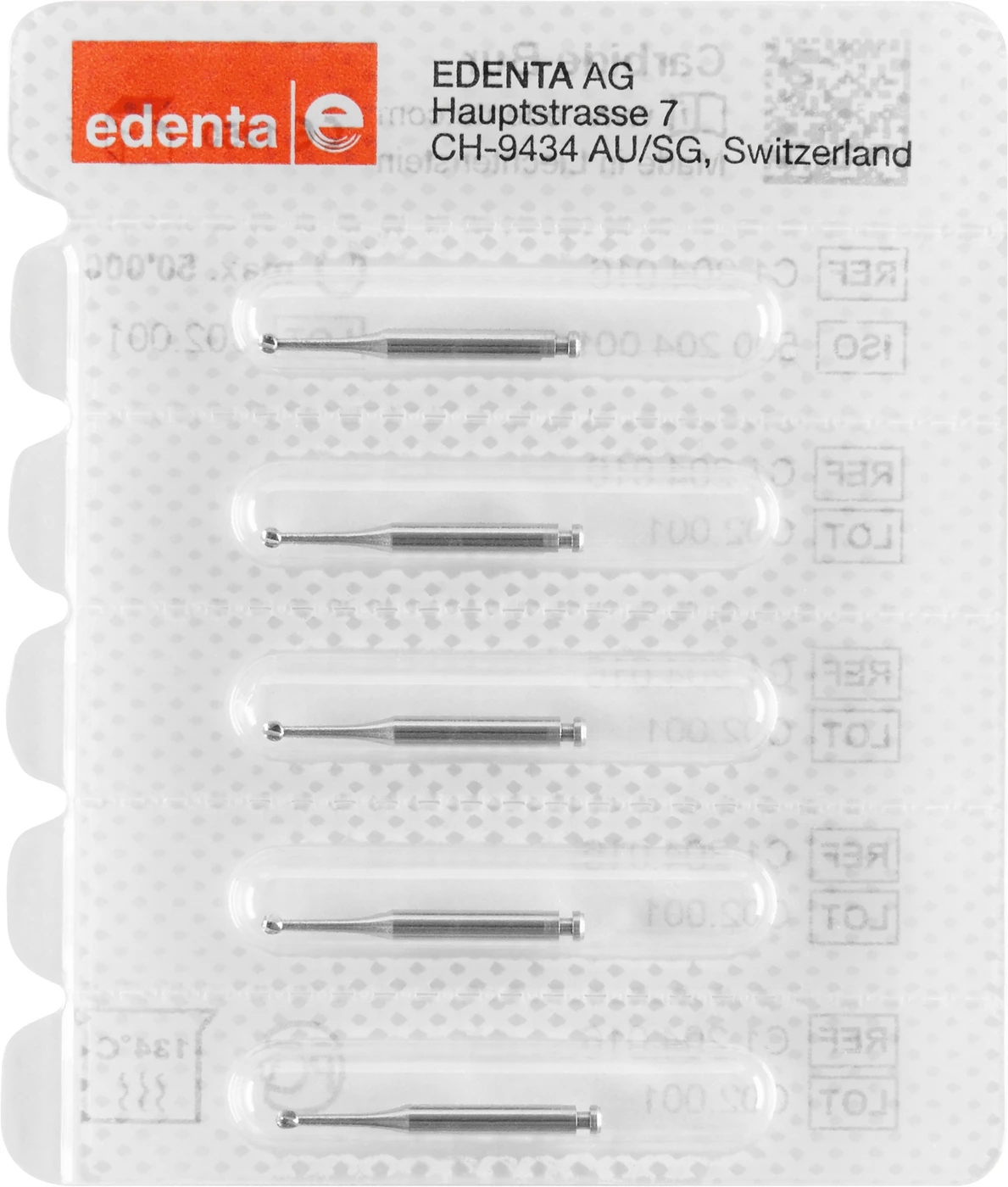 HM Bohrer C1 Packung 5 Stück RA, Figur 001, ISO 016