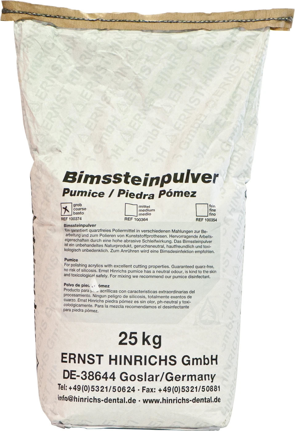 Bimssteinpulver Sack 25 kg grob