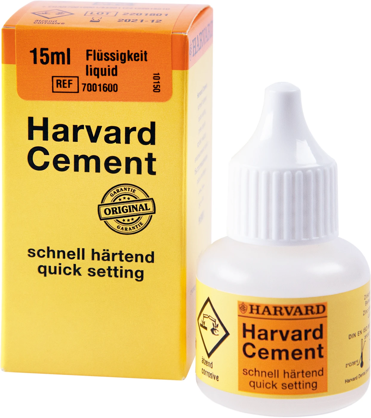 Harvard Cement schnell härtend Flüssigkeit Flasche 15 ml Flüssigkeit