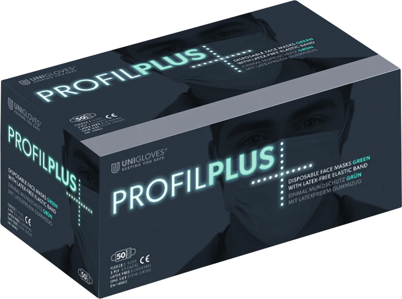 PROFIL PLUS OP-Mundschutz Spenderbox 50 Stück grün PROFIL PLUS OP-Mundschutz Spenderbox 50 Stück grün