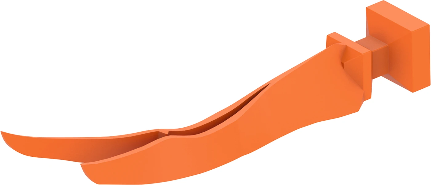 Quad-Teilmatrizensystem Keile Nachfüllpackung 100 Stück orange mittel