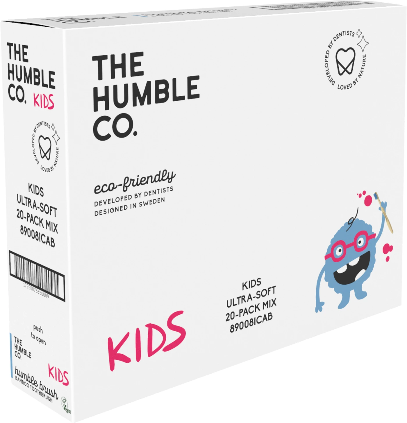 Humble Brush Kinder Packung 20 Stück ultra-soft, mix