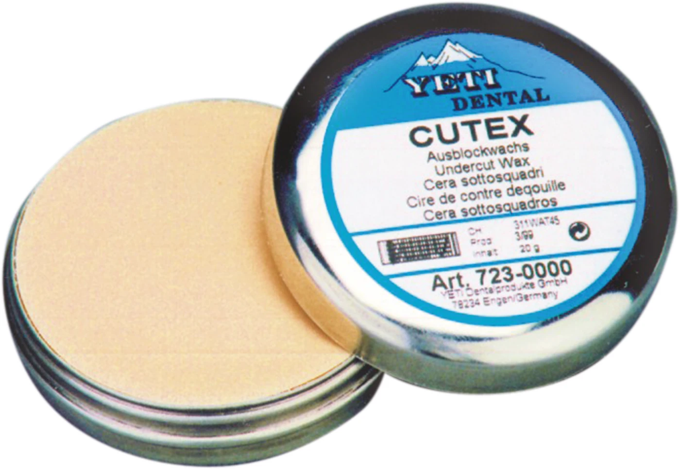 CUTEX Ausblockwachs Dose 20 g