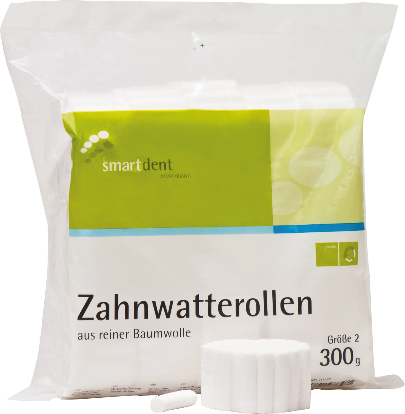 smart Zahnwatterollen Packung 300 g Größe 2