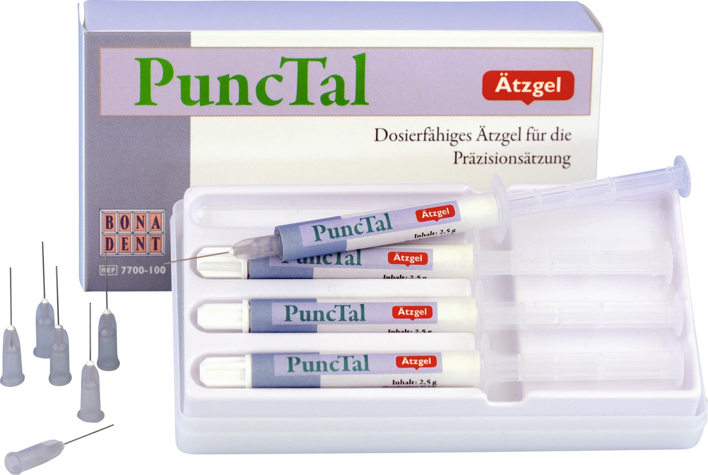 PuncTal® Ätzgel Packung 4 x 2,5 g Spritzen